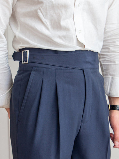 Men's Pants Black Premium Fabric | Louie-5