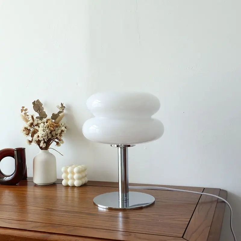 Modern Table Lamp Monochrome Metal | Elegant Touch-5