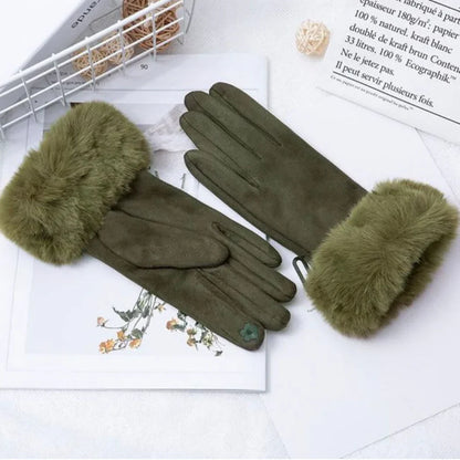 Women Luxurious Faux Fur Winter Gloves | Juliet