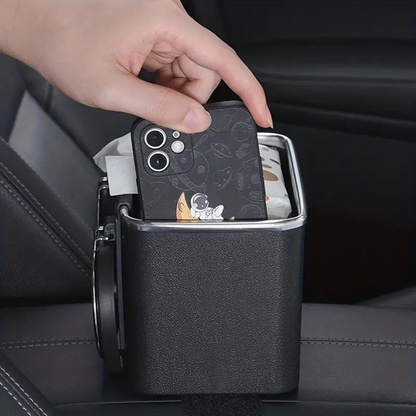 Car Armrest Storage Box Black Plastic | Organizer 4