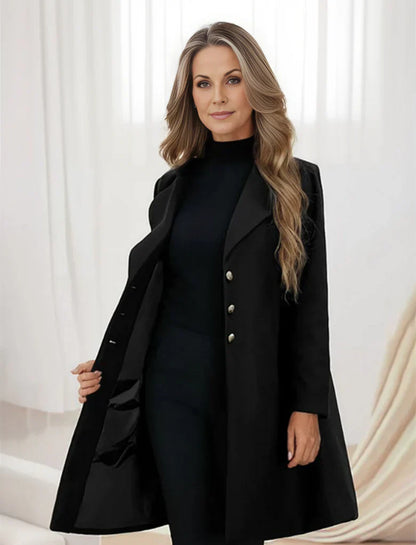 Women Tailored Buttoned Coat | Zaira