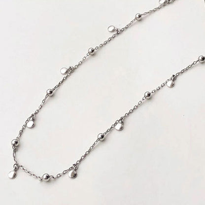 Women Silver Drop Necklace Alloy | Elegant Charm-5