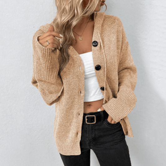 Women Button Knit Cardigan | Abbie