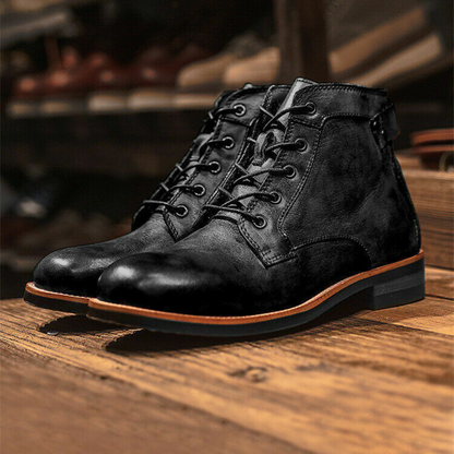 Men Vintage Leather Boots | Karim