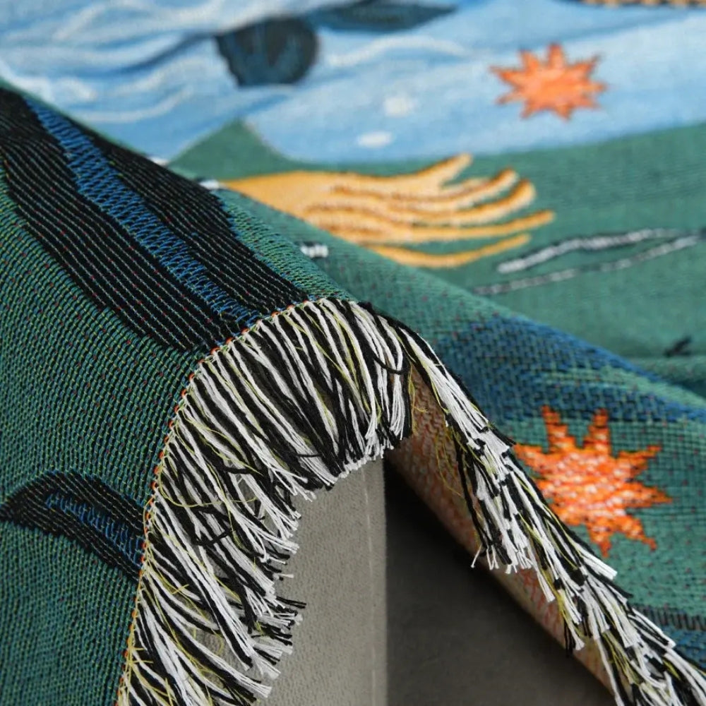 Sofa Cover Multicolor Cotton-Polyester | Oceanic Dreams 6