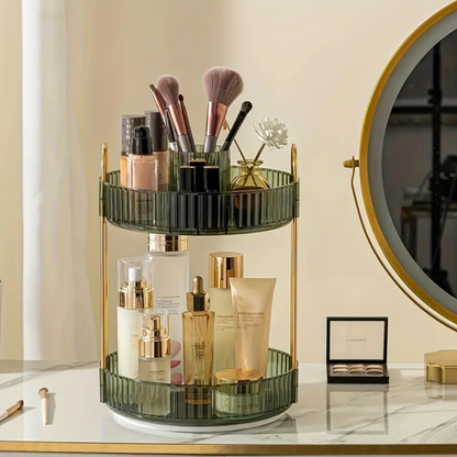 Women Makeup Organizer Rotating Plastic | Elegant Design 3