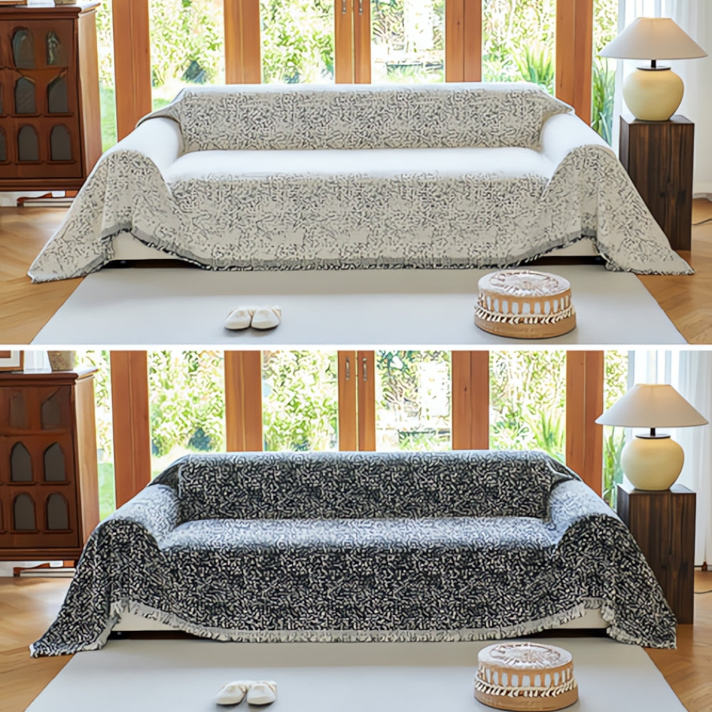 Sofa Cover Reversible Cotton Blend | Nordic Charm 2