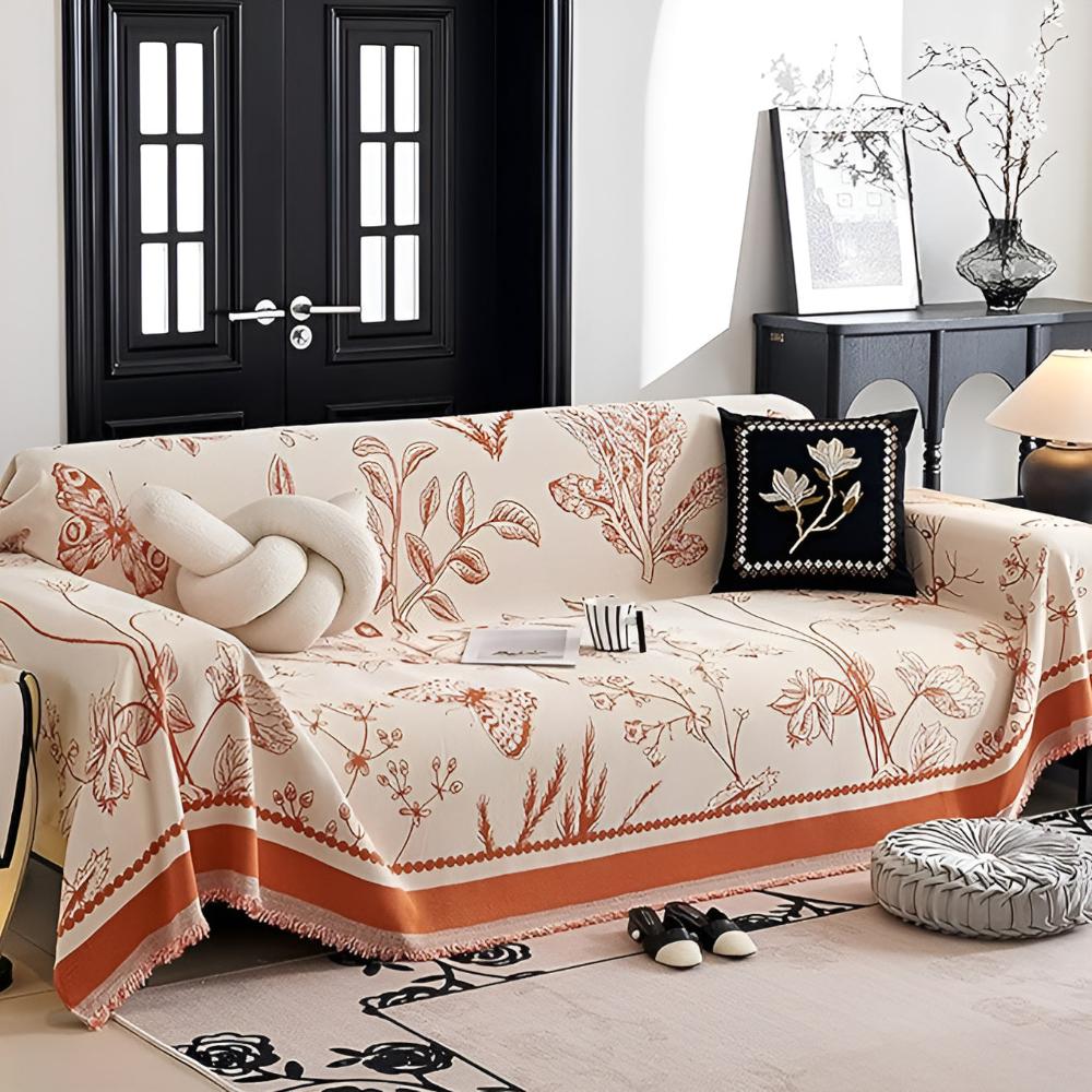 Sofa Cover Floral Pattern Fabric | Botanical Elegance 6