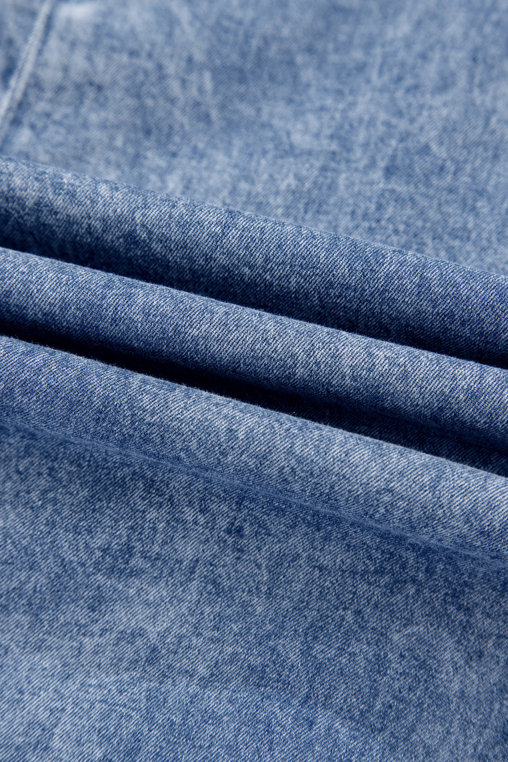Women Shift Dress Blue Denim | Emily-5