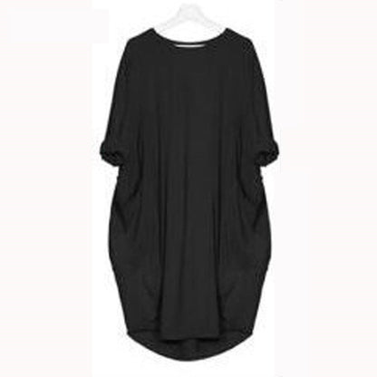 Women Relaxed Pocket Midi Dress | Zoe