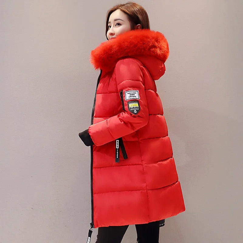 Luxury Faux Fur Hooded Puffer Coat | Jazara