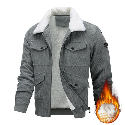 Men Sherpa-Lined Corduroy Jacket | Leonard