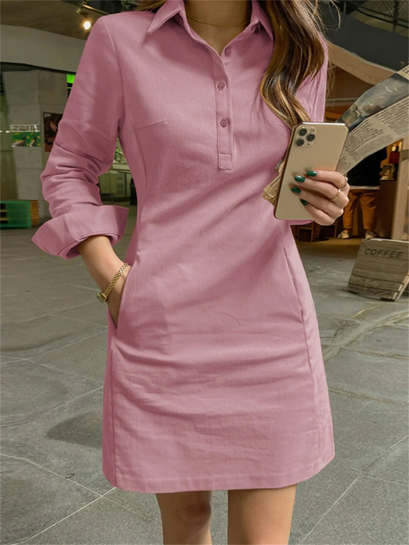 Variant image for Women Leisure Dress Blue Soft Fabric | Kimberley-9