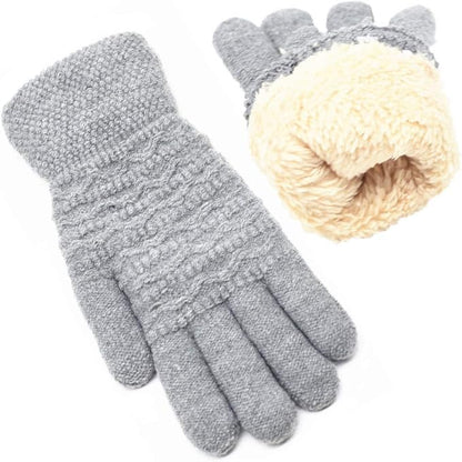 Women Fleece-Lined Knit Gloves | Valerie