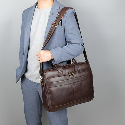 Men Classic Leather Business Bag | Nolan