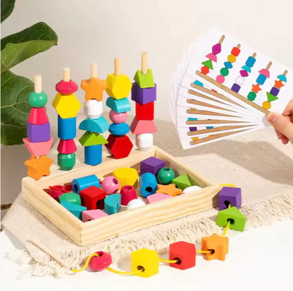 Educational Toy Wooden Puzzle Blocks for 3 Year Olds | Learning Fun-1