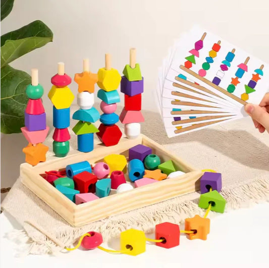 Educational Toy Wooden Puzzle Blocks for 3 Year Olds | Learning Fun-1