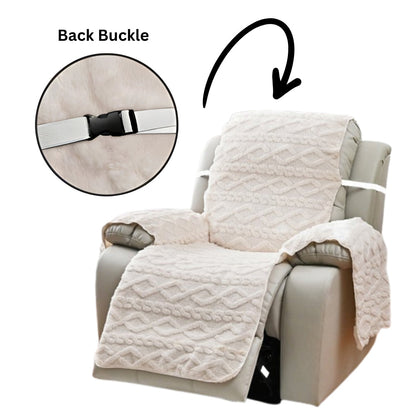 Recliner Chair Slipcovers Diamond Pattern Microfibre | Elegant Comfort 4