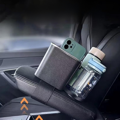 Car Armrest Storage Box Black Plastic | Organizer 5