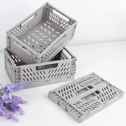 Storage Basket Collapsible Plastic | Home Organizer 2