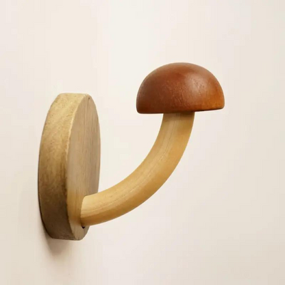 Wooden Wall Hook Mushroom Red Brown | Nature Charm 3