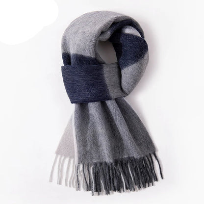 Men Soft Gradient Plaid Scarf | Dave