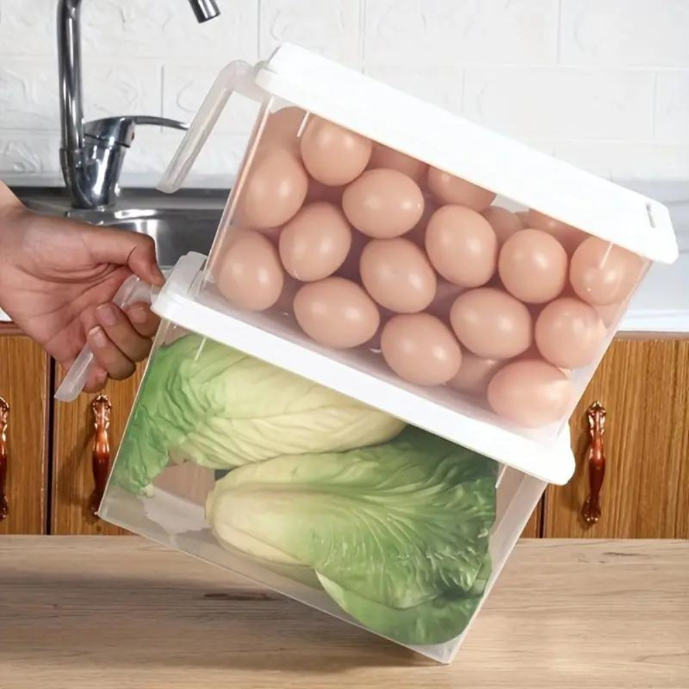 Kitchen Storage Containers Set of 6 Clear Plastic | Modern Design 4