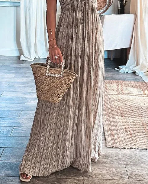 Boho Striped Maxi Dress | Simone