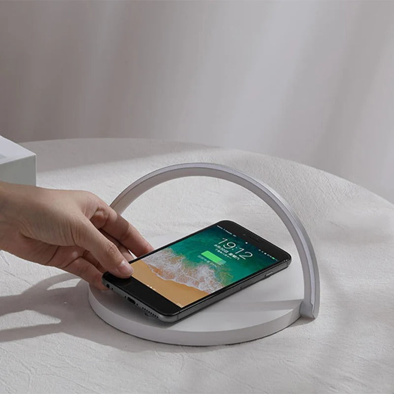 Wireless Charger LED Lamp Phone Holder | Modern Design-4