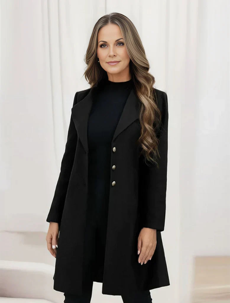 Women Tailored Buttoned Coat | Zaira