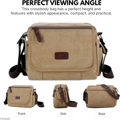 Vintage Canvas Messenger Bag | Nico