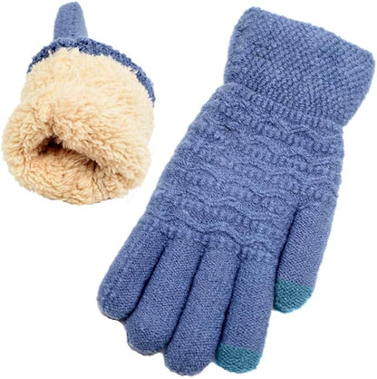 Women Fleece-Lined Knit Gloves | Valerie