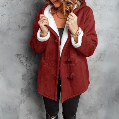 Toggle Button Sherpa Coat | Deni