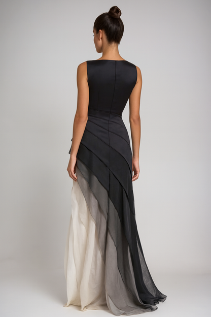 Women Gradient Evening Maxi Dress | Janikae