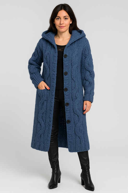 Women Chunky Knit Long Cardigan | Florabelle