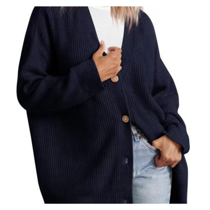 Women Striped Button Cardigan | Erika