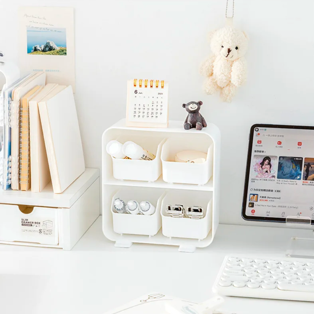 Desk Organizer Compact Plastic | Essential Workspace Solution 3
