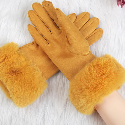 Women Luxurious Faux Fur Winter Gloves | Juliet