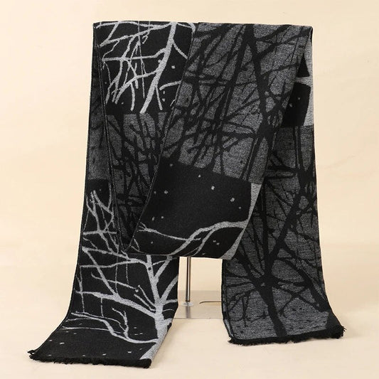 Men Abstract Patterned Winter Scarf | Jerome
