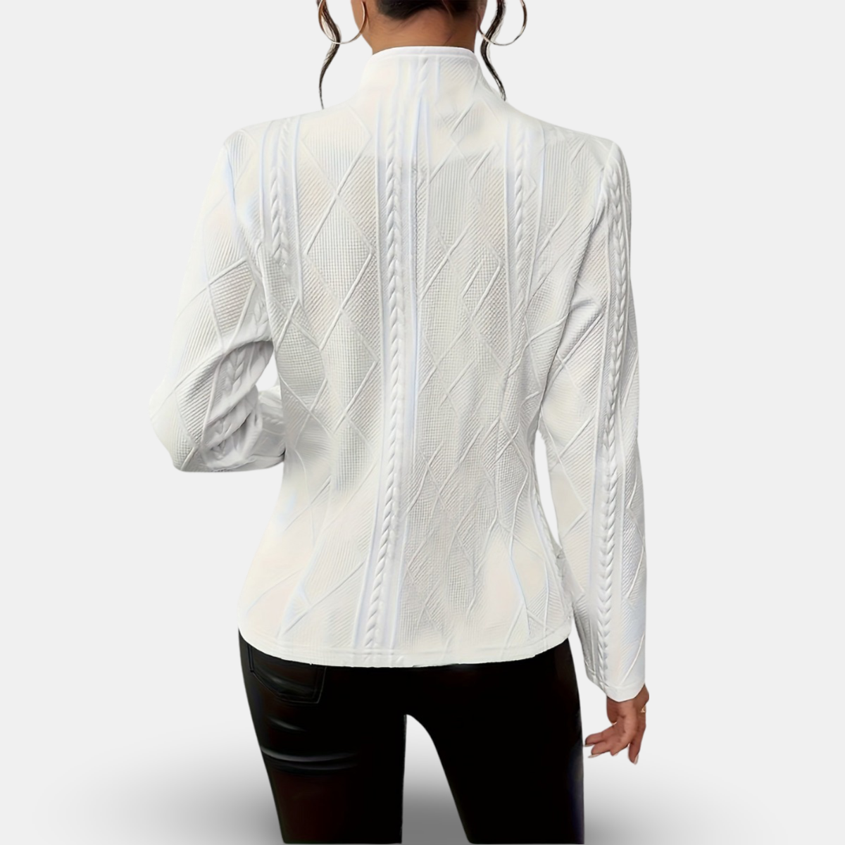 Women Textured Button-Up Tailored Blazer | Charis