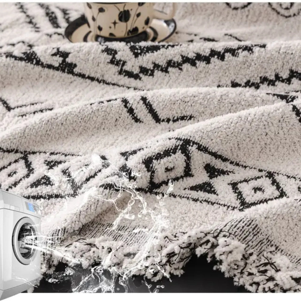 Sofa Cover Geometric Boho Pattern Cotton Blend | Artistic Flair 6