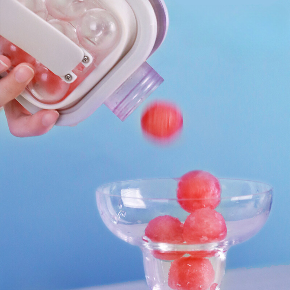 Ice Ball Maker Bottle White Plastic | Elegant Design 5