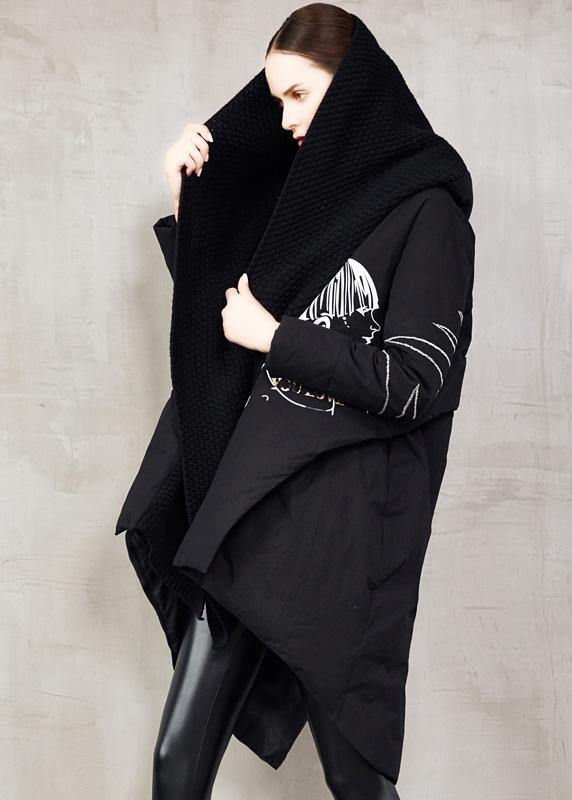 Women Avant-Garde Hooded Asymmetrical Coat | Ayame
