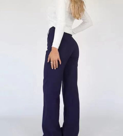 Women High-Waisted Wide-Leg Trousers | Rianne