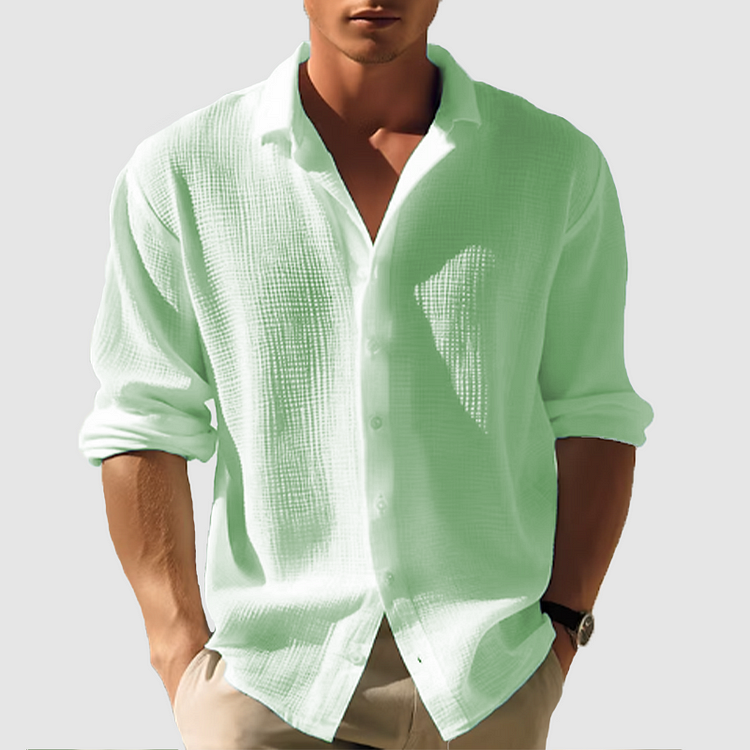 Casual Button-Down Men's Top | Jackson