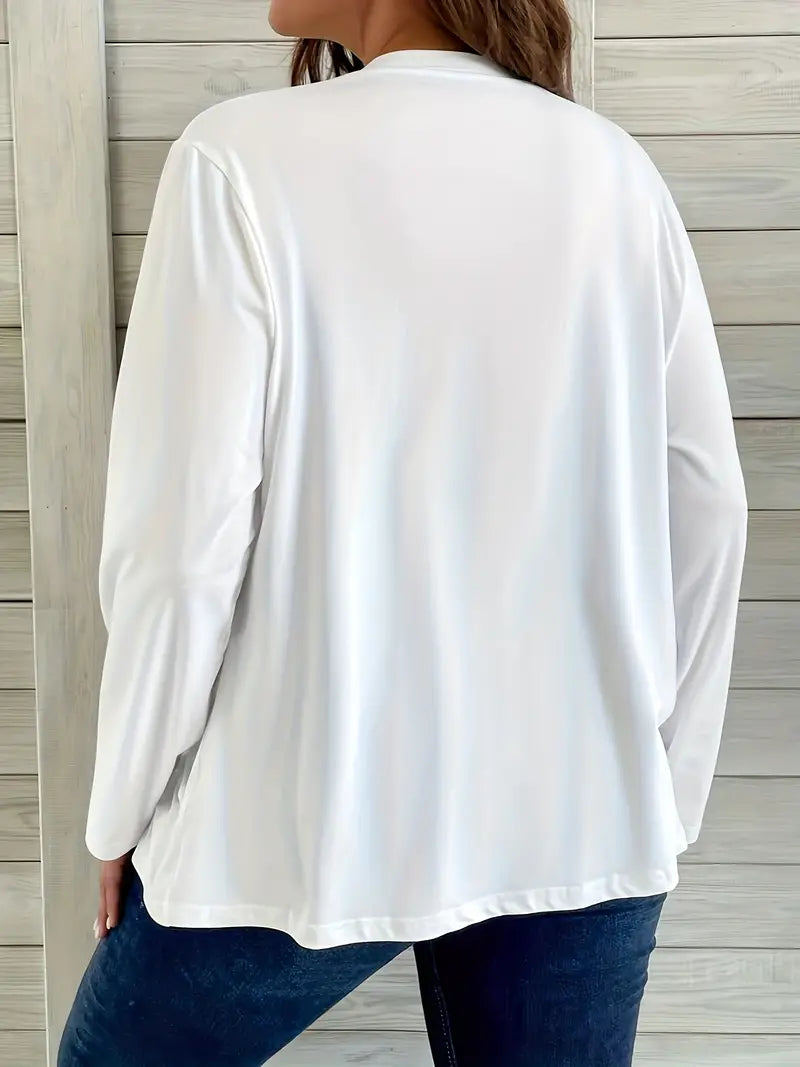 Women Long Sleeve Top Black Cotton | Asymmetrical Chic-3