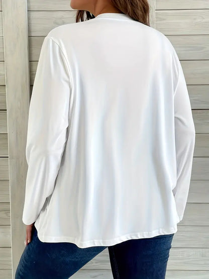 Women Long Sleeve Top Black Cotton | Asymmetrical Chic-3