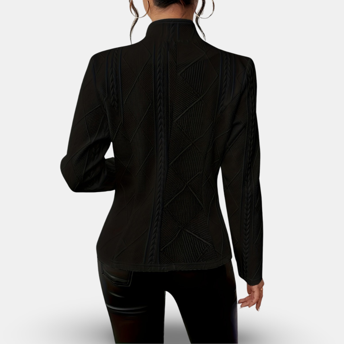 Women Textured Button-Up Tailored Blazer | Charis