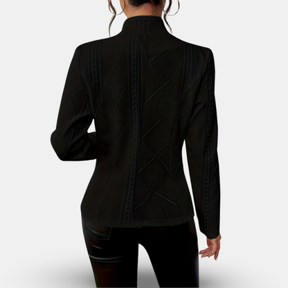 Women Textured Button-Up Tailored Blazer | Charis