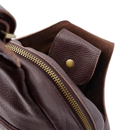 Men Vintage Leather Sling Bag | Leon